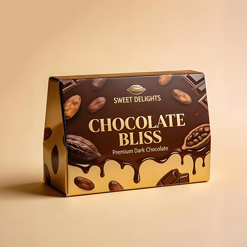 Custom Printing Logo Chocolate Gift Boxes Design Magnetic Clamshell Folding Rigid Cardboard Paper Packaging Box for Food