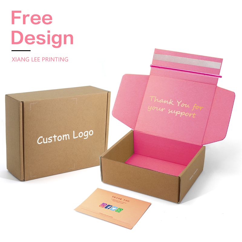 Custom Logo Wholesale Packaging Shipping Mailing Box For Small Business Corrugated Cardboard Paper Box