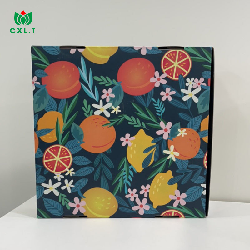 Simple Design Biodegradable Paper Gift Kraft Paper Carton Corrugated Food Packaging Pizza Box