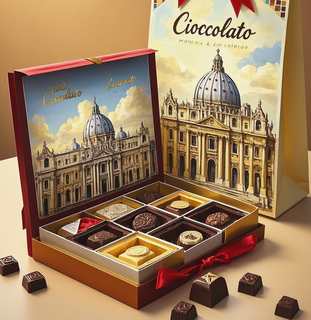 Custom Logo Stereo Building Food Grade Cardboard Gift Box High Quality Chocolate Packaging Paper Boxes