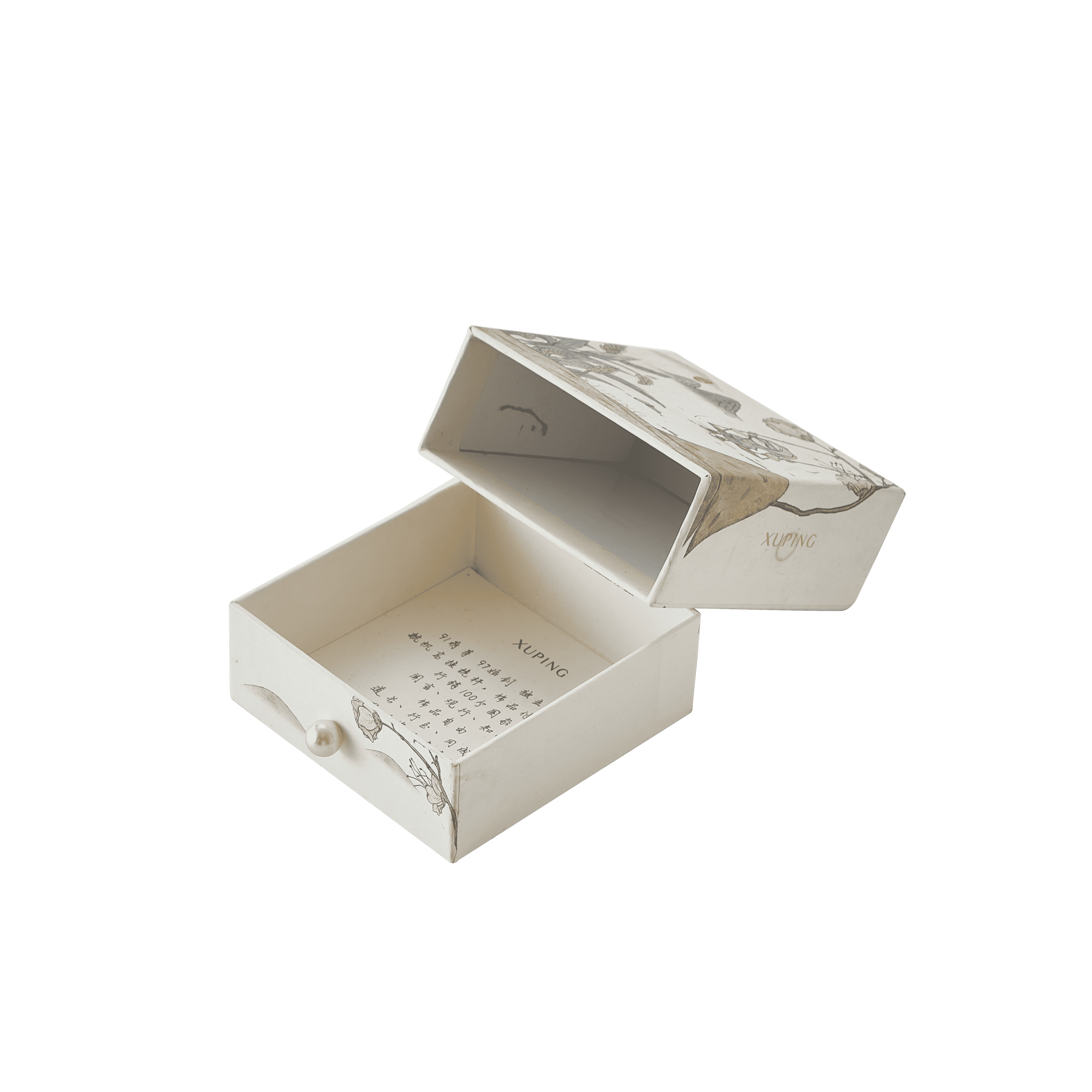 Customizable Eco-Friendly High-End Rigid Drawer Jewelry Boxes-Personalized Size Color Material Print for Delicate Packaging