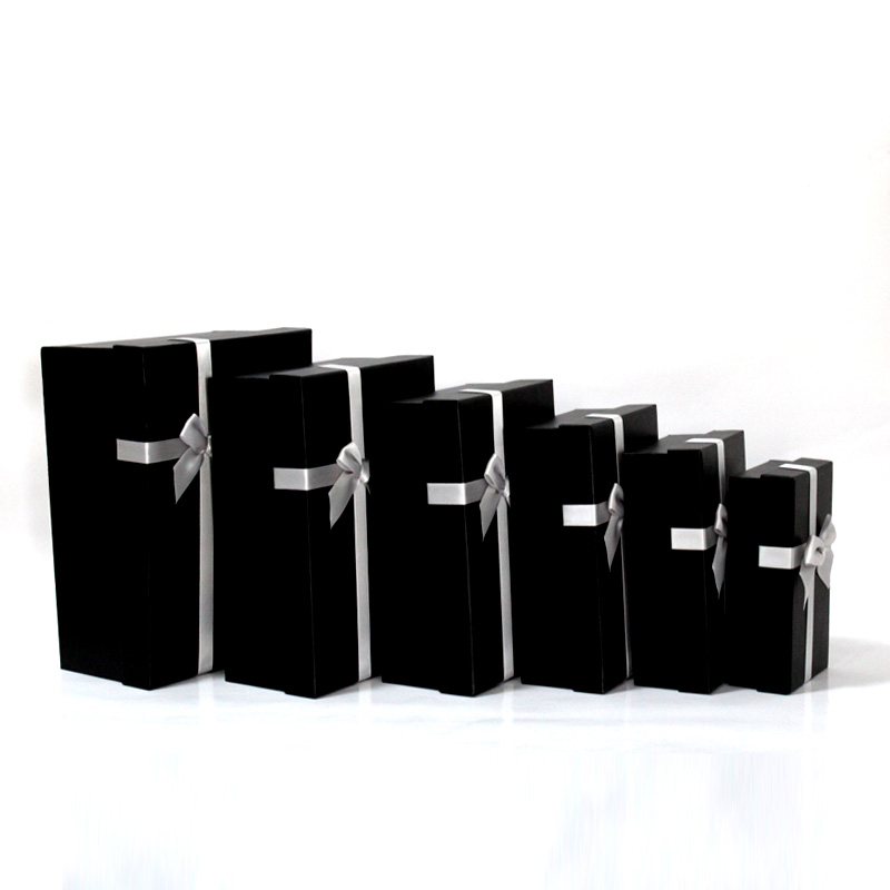 Wholesale Eco-Friendly Luxury Cosmetic Gift Box Black Packaging Recycled Materials Embossing Matt Lamination Custom Logo Blush