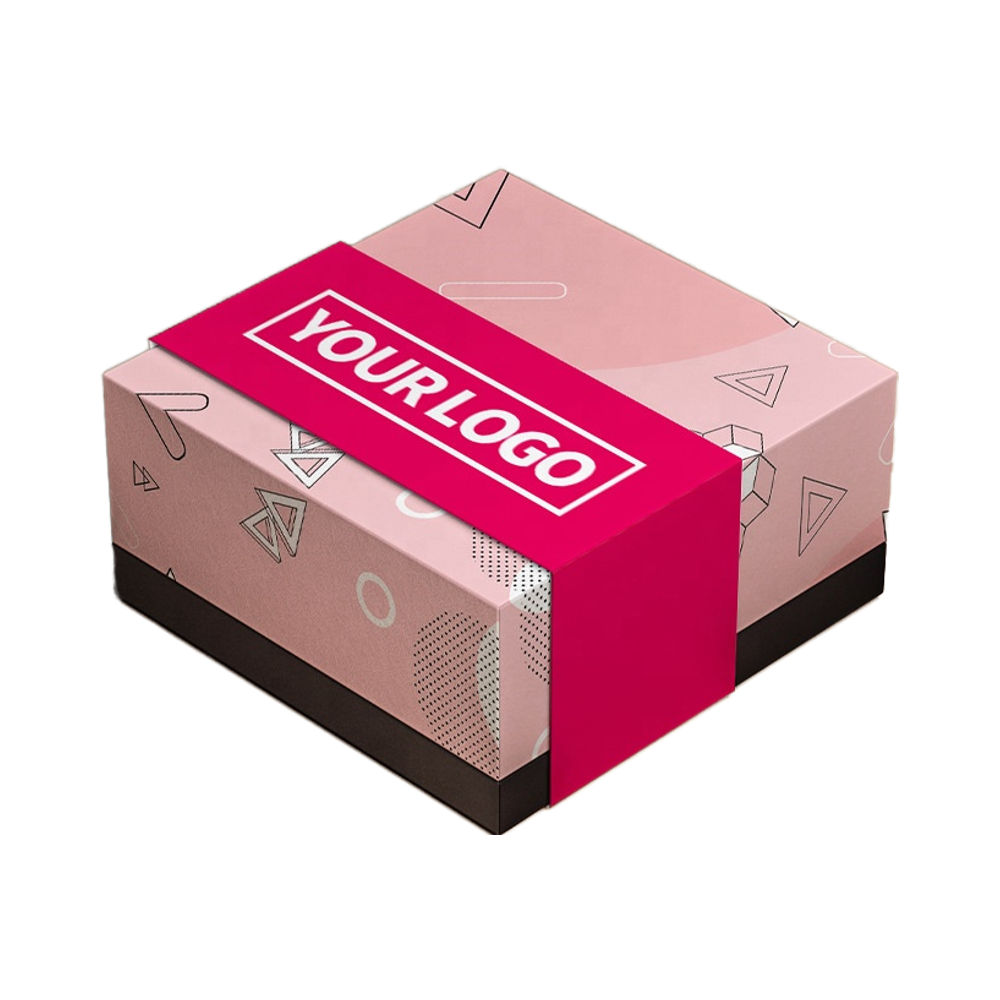 Meishan Customizable Kraft Paper Cookie Tray Sleeve Box with Window UV Printed Deson Chocolate Logo Embossed Handling