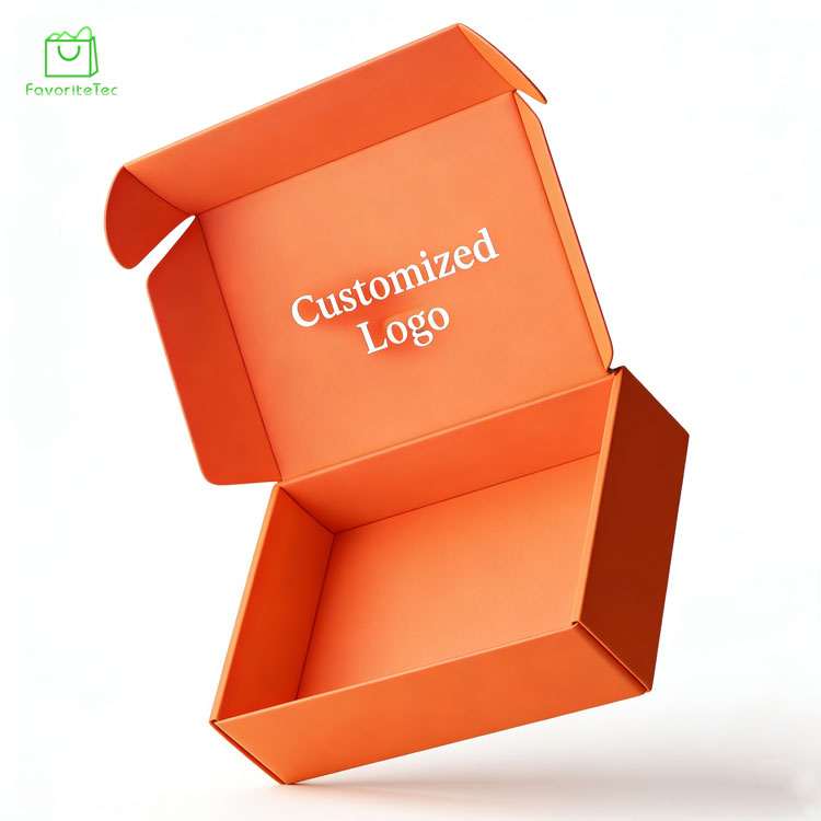 Custom Printed Mailer Box with Logo Eco-Friendly Corrugated Cardboard Packaging Boxes for E-commerce