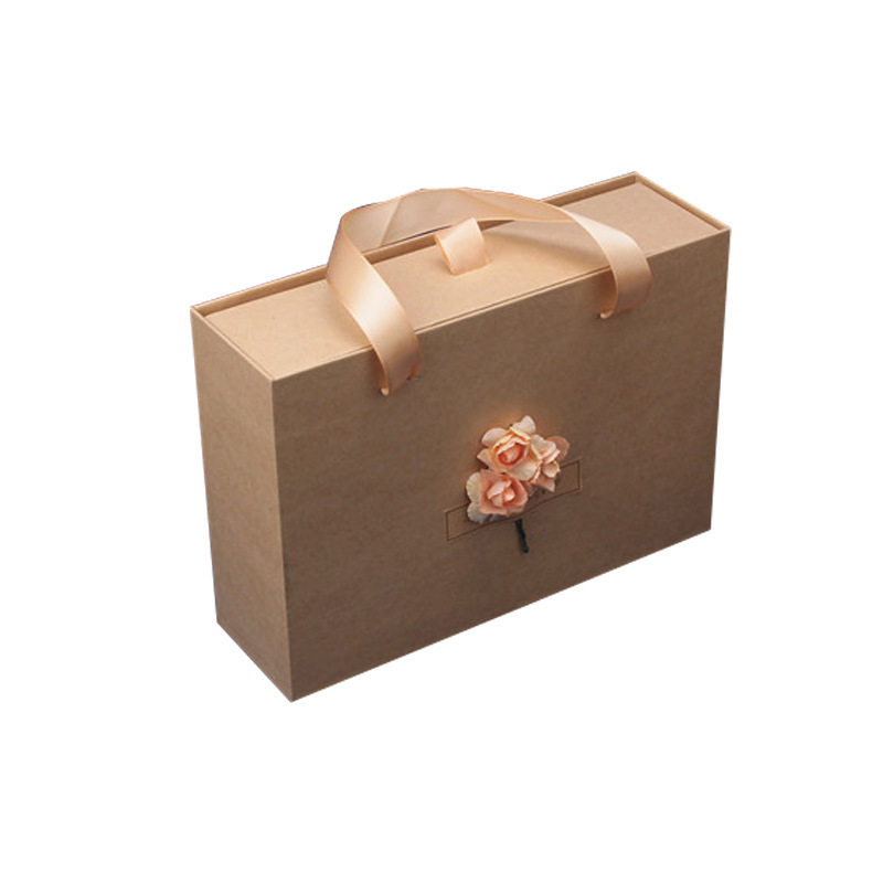 Creative Drawer-Style Kraft Paper Gift Box for Skincare Cups &amp; Cosmetics; Birthdays and Holidays