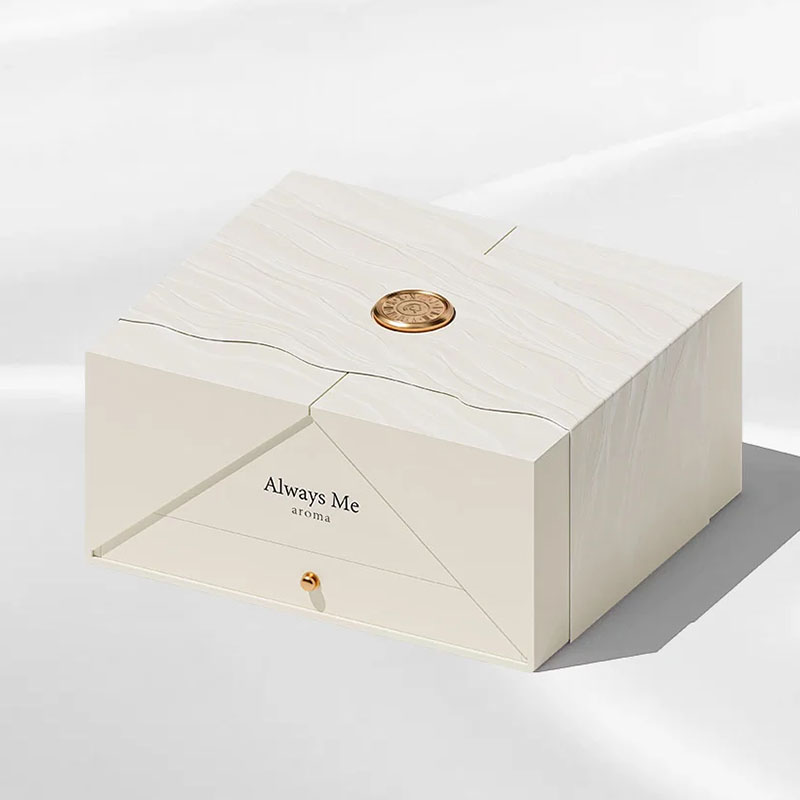 Luxury Magnet Close Double Door Gift Packaging Boxes Custom Cosmetic Packaging Magnetic Rigid Gift Box