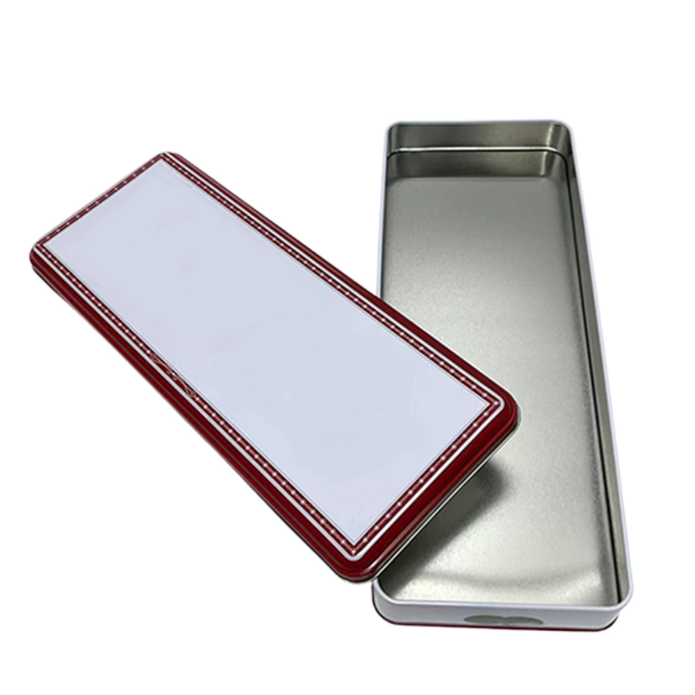 Factory Custom Metal Box Empty Rectangle Tin Cans Packaging Gift Chocolate Biscuit Tin Jar With Lid