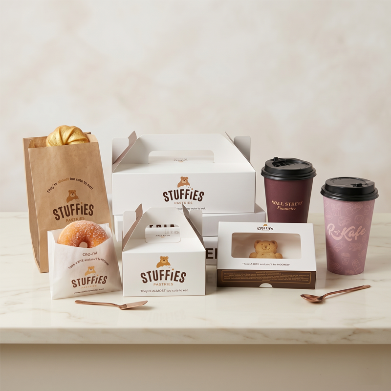 Takeaway Food Grade Compostable Greaseproof Paper Lunch Box Full Range Restaurant Paper Togo Box for Catering Chains