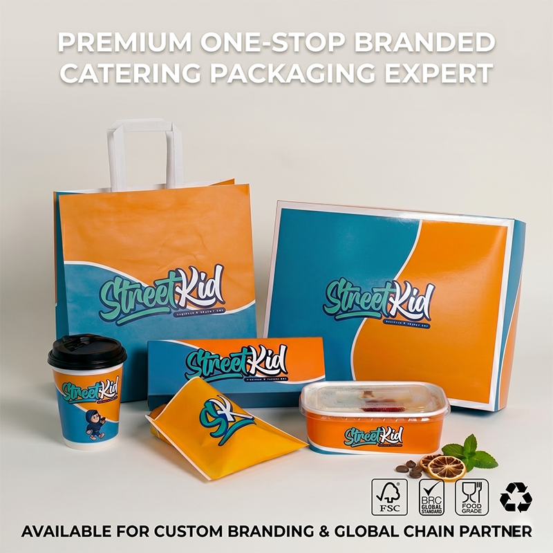 Takeaway Food Grade Compostable Greaseproof Paper Lunch Box Full Range Restaurant Paper Togo Box for Catering Chains