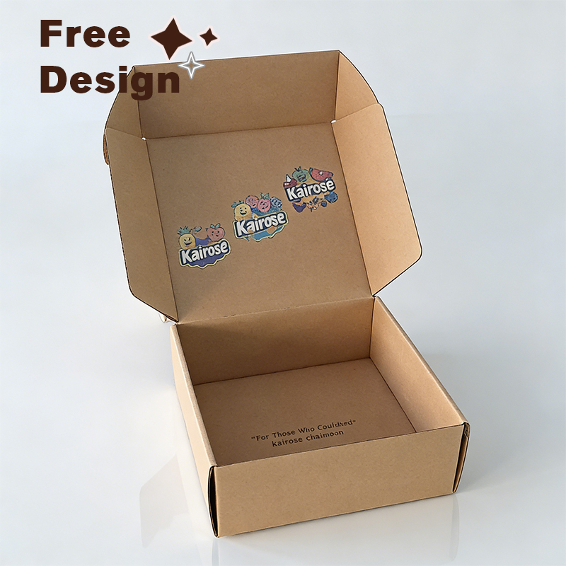 Custom Corrugated Box Logo Printing Corrugated Recyclable Packaging Clothes Mailing Cardboard Packaging Paper Shipping Boxes