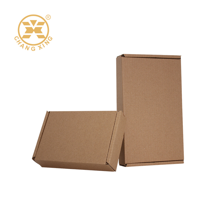 Custom Logo Kraft Mailer Box Recyclable Flat Cardboard Product Shipping Packaging Corrugated Paper Carton Boxes