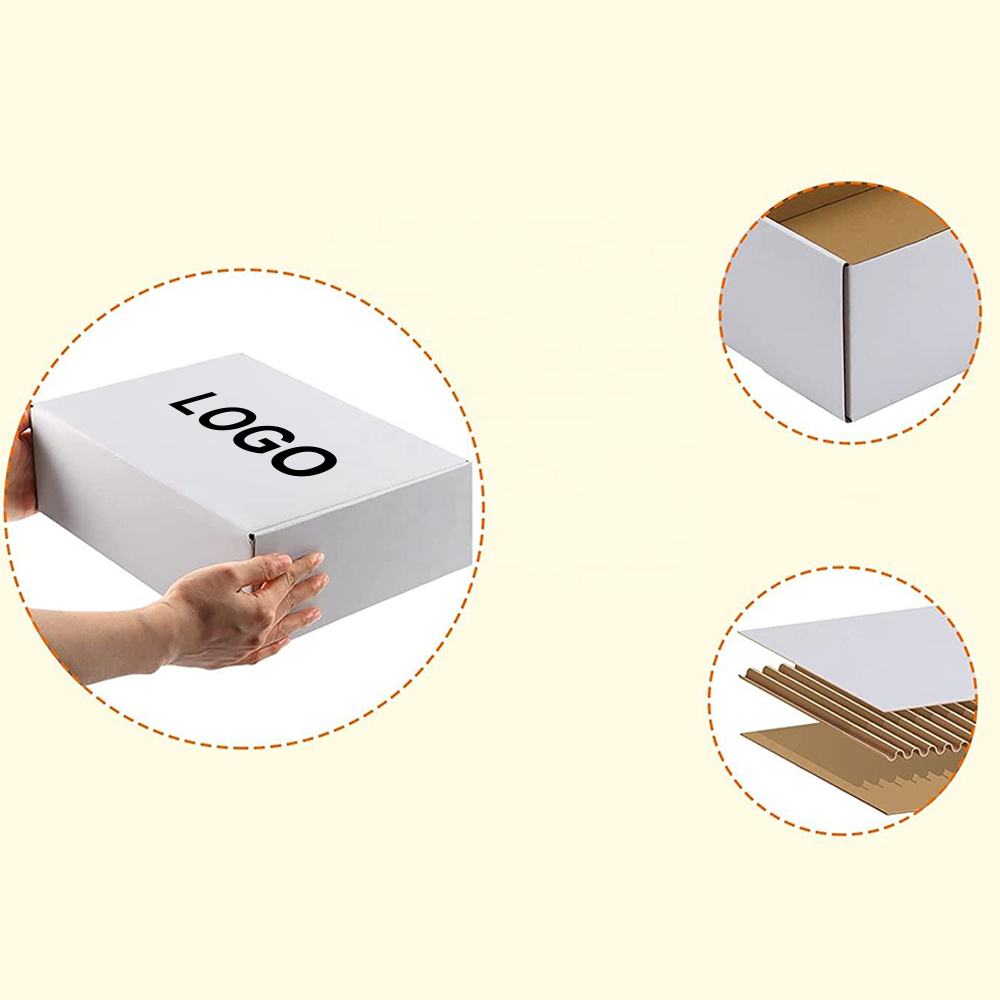 Custom Corrugated Packaging Cardboard Gift Box Mailer Shipping Paper Boxes for Crafts Packaging