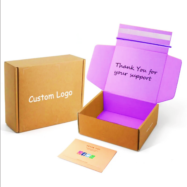 Custom Logo Wholesale Packaging Shipping Mailing Box For Small Business Corrugated Cardboard Paper Box