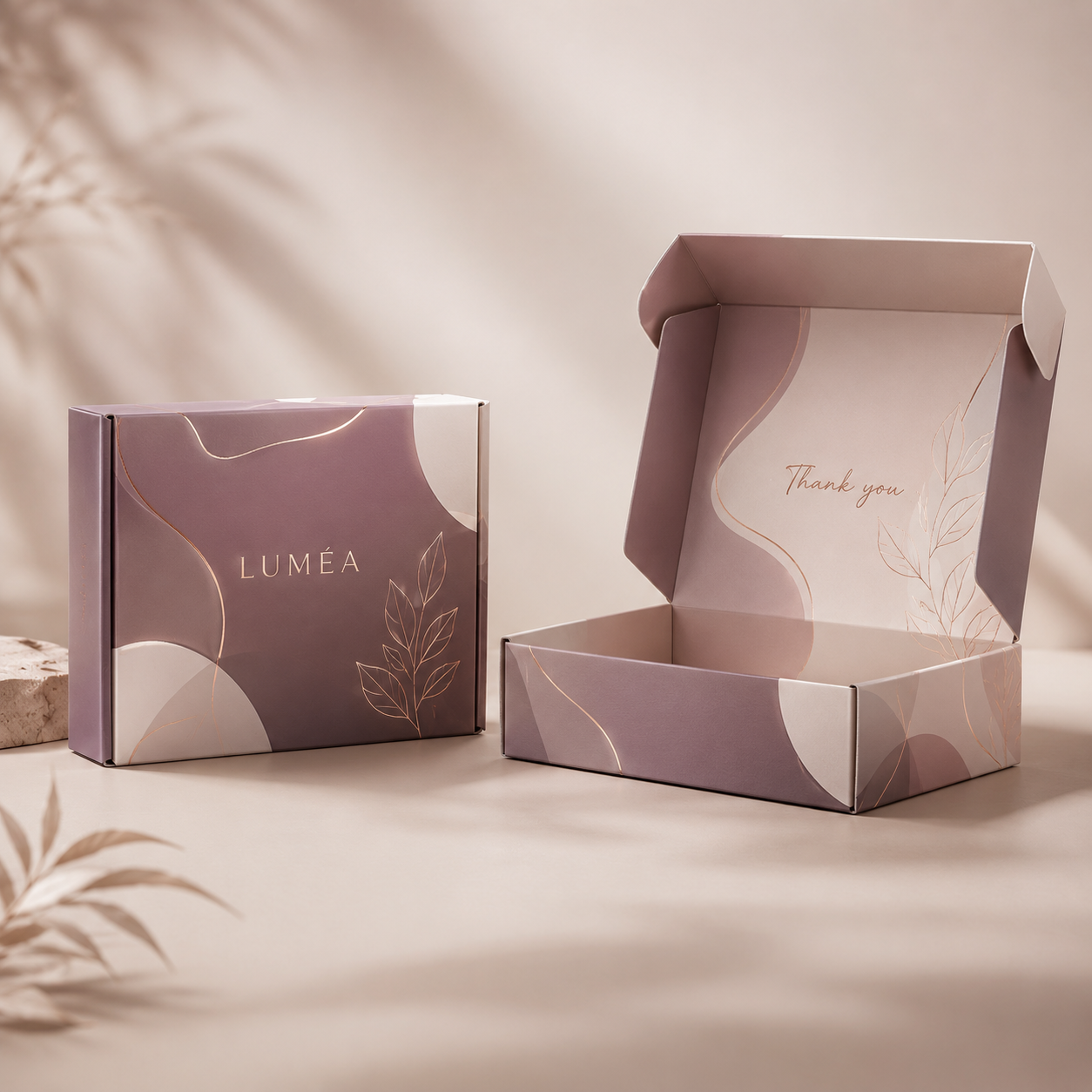 Custom Printed Color Packaging Boxes Foldable Mail Friendly Corrugated Cardboard Boxes Designed for Premium Gift Packaging
