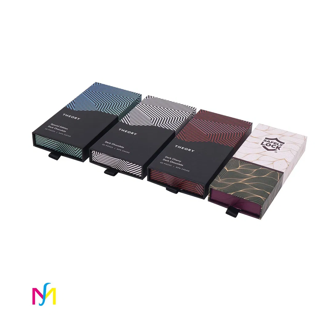 Custom Logo Black Retail Products Jewelry Gift Packaging Box with Magnetic Lid