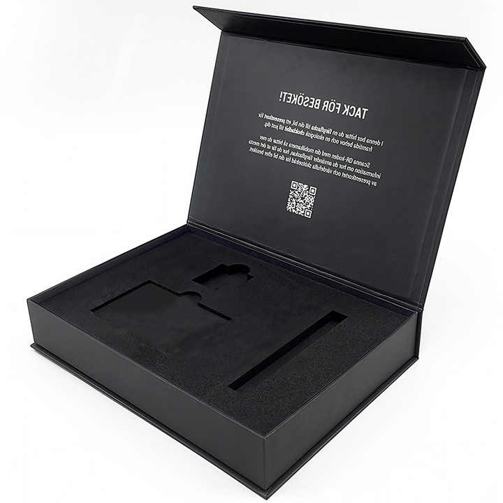 2025 New Pulida Premium Custom Logo OEM Luxury Large Rigid Boxes Exhibition Eco-Friendly Black Magnetic Closure Handle Embossing