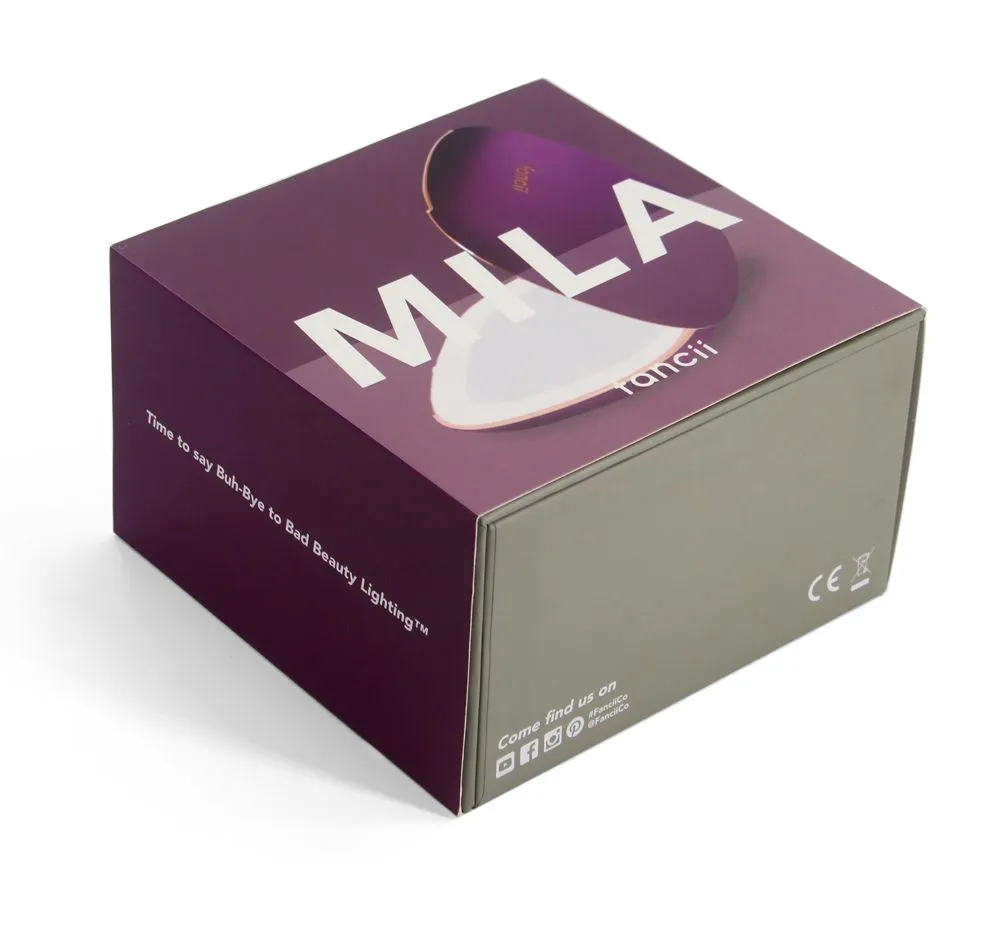 Custom Logo Gift Retail Travel Use Compact Mirror Paper Packaging Box Showcase