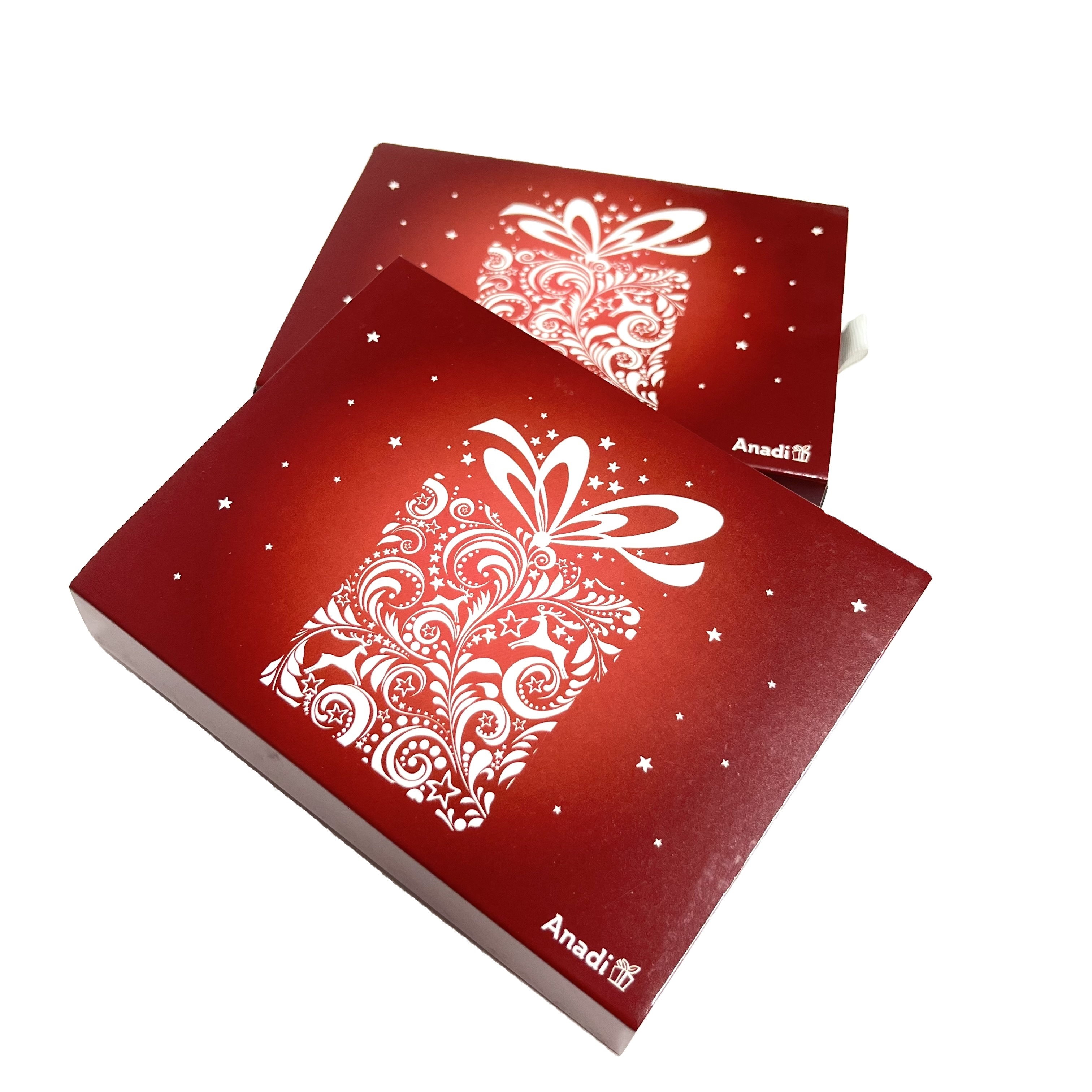 Meishan Customizable Kraft Paper Cookie Tray Sleeve Box with Window UV Printed Deson Chocolate Logo Embossed Handling