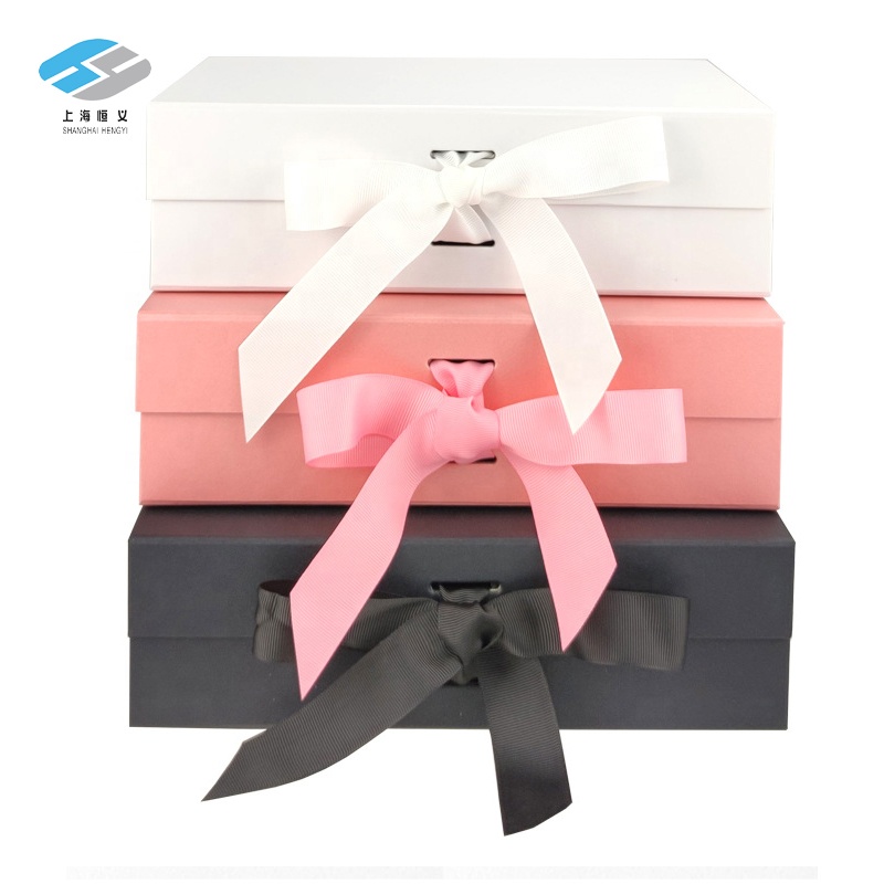 Multi-color Bow Magnetic Gift Box Portable Premium Luxury Packaging Style 2