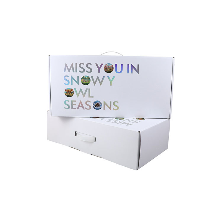Custom logo Recycled Postal Tear Strip Subscription Shipping Mailer Gift Foldable Cardboard Corrugated Box