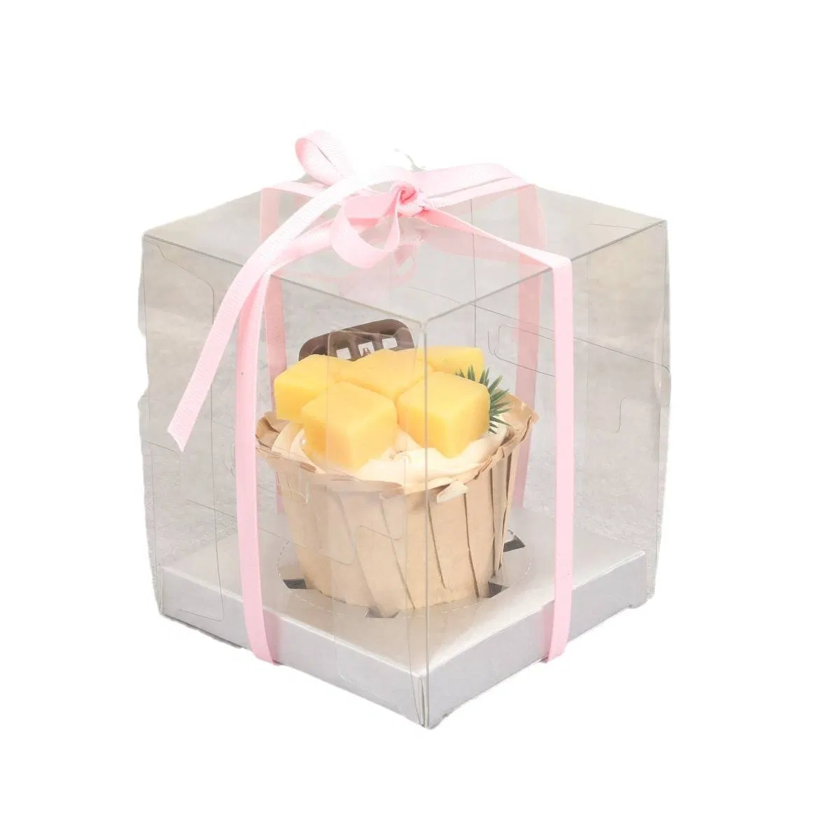 Morchcustomizable Disposable Pet/PP/PVC Cake Gift Box with Clear Plastic Window Lid for Bakery Display and Retail Packaging