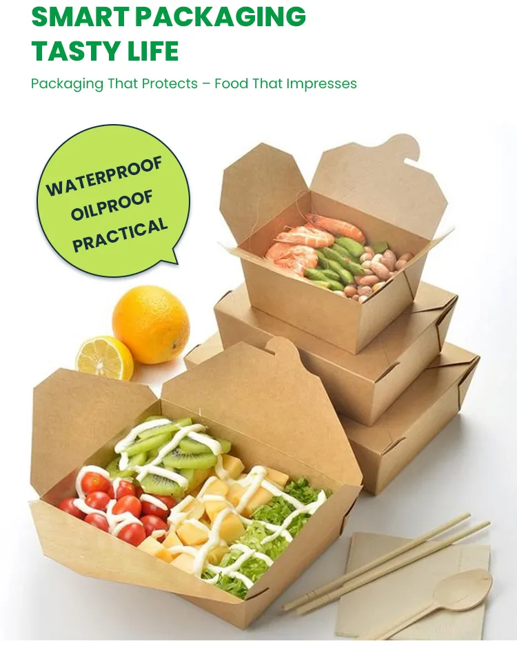 Custom Printed Foldable Kraft Paper Box with Lid for Gift Retail Packaging
