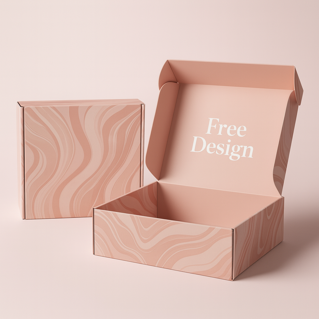 Wholesale Custom Printed logo Pink Mailer Boxes Personalized Subscription Shipping Paper Mailing Gift Packaging Cardboard Box