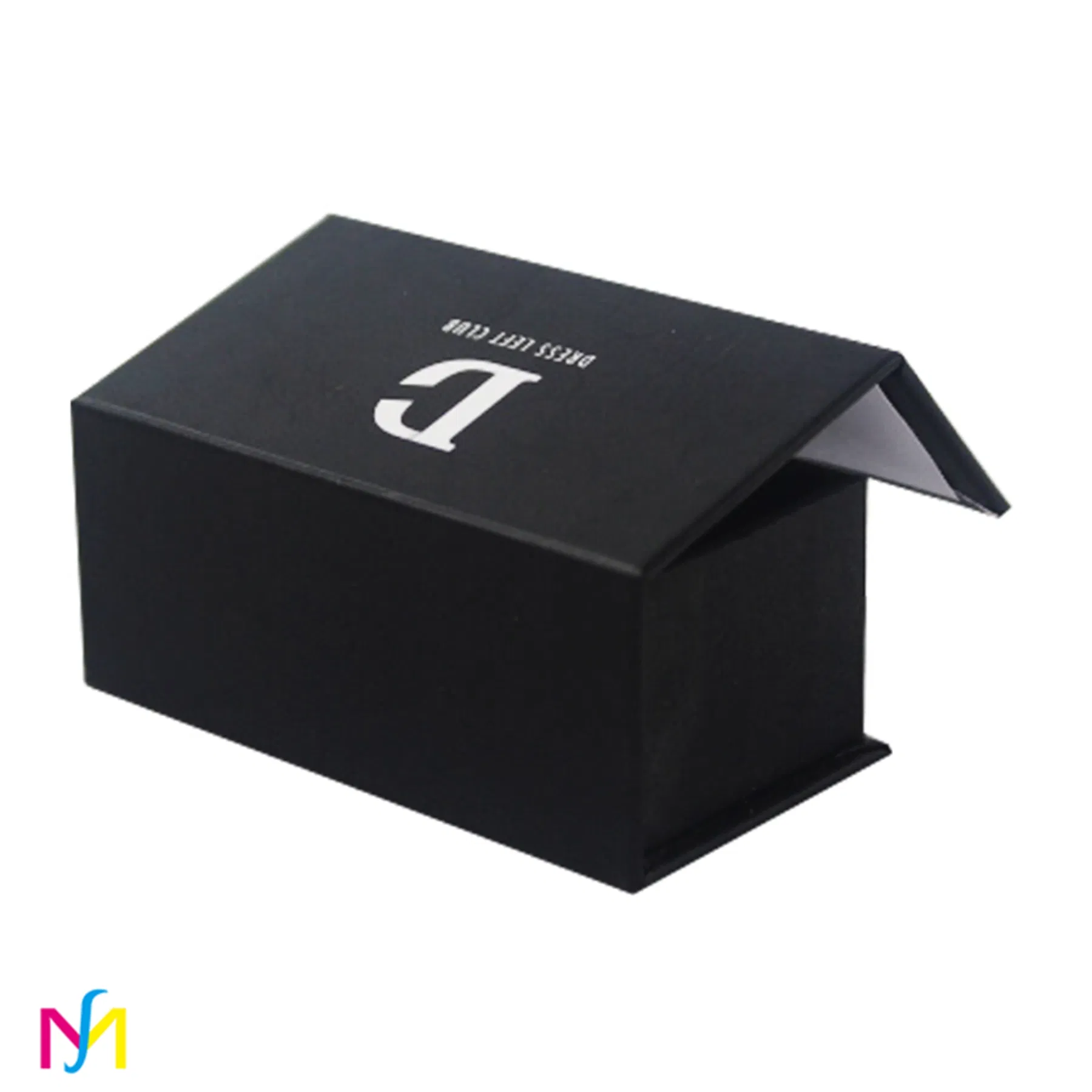 Custom Logo Black Retail Products Jewelry Gift Packaging Box with Magnetic Lid