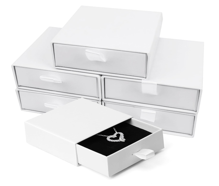 Custom Logo Cardboard Drawer Jewelry Packaging Box Gift Boxes Necklace Earring Bracelet Ring Jewelry Box