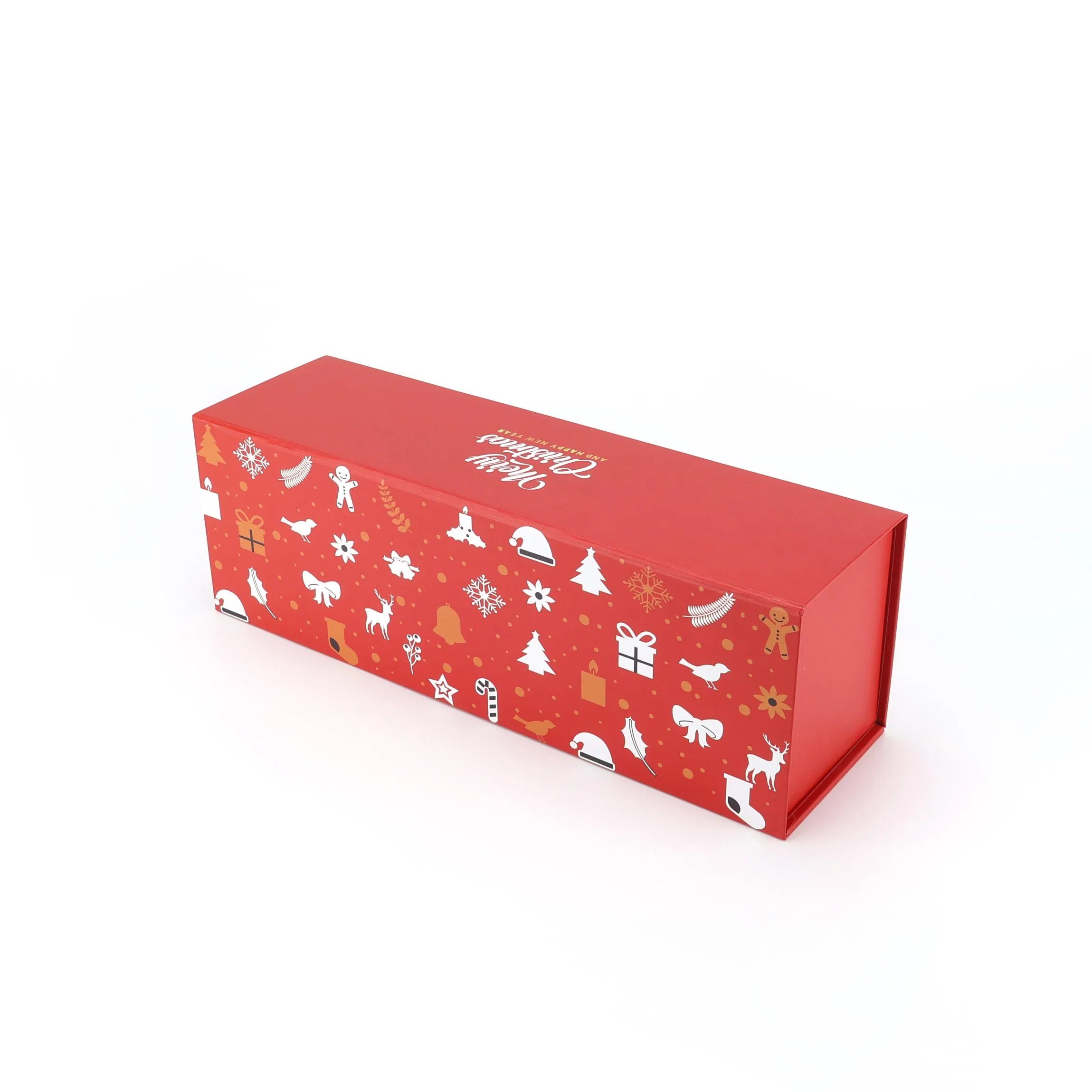 Gold Foil Printed Foldable Magnetic Gift Box for Wedding