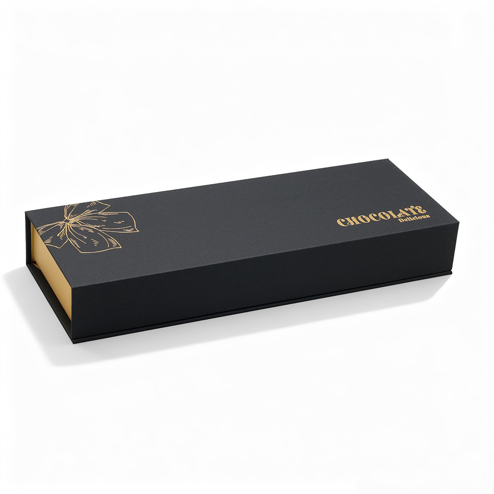 luxury custom design empty gold hard cover individual magnetic truffle chocolate gift dividers packaging boxes for chocolates