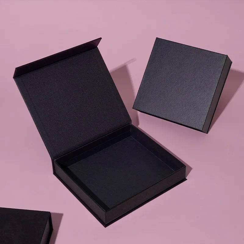 Wholesale Custom Rigid Flip Top Paper Box Packaging with Hinged Lid for Luxury Gifts Retail Display Corporate Branding and Promotional Use