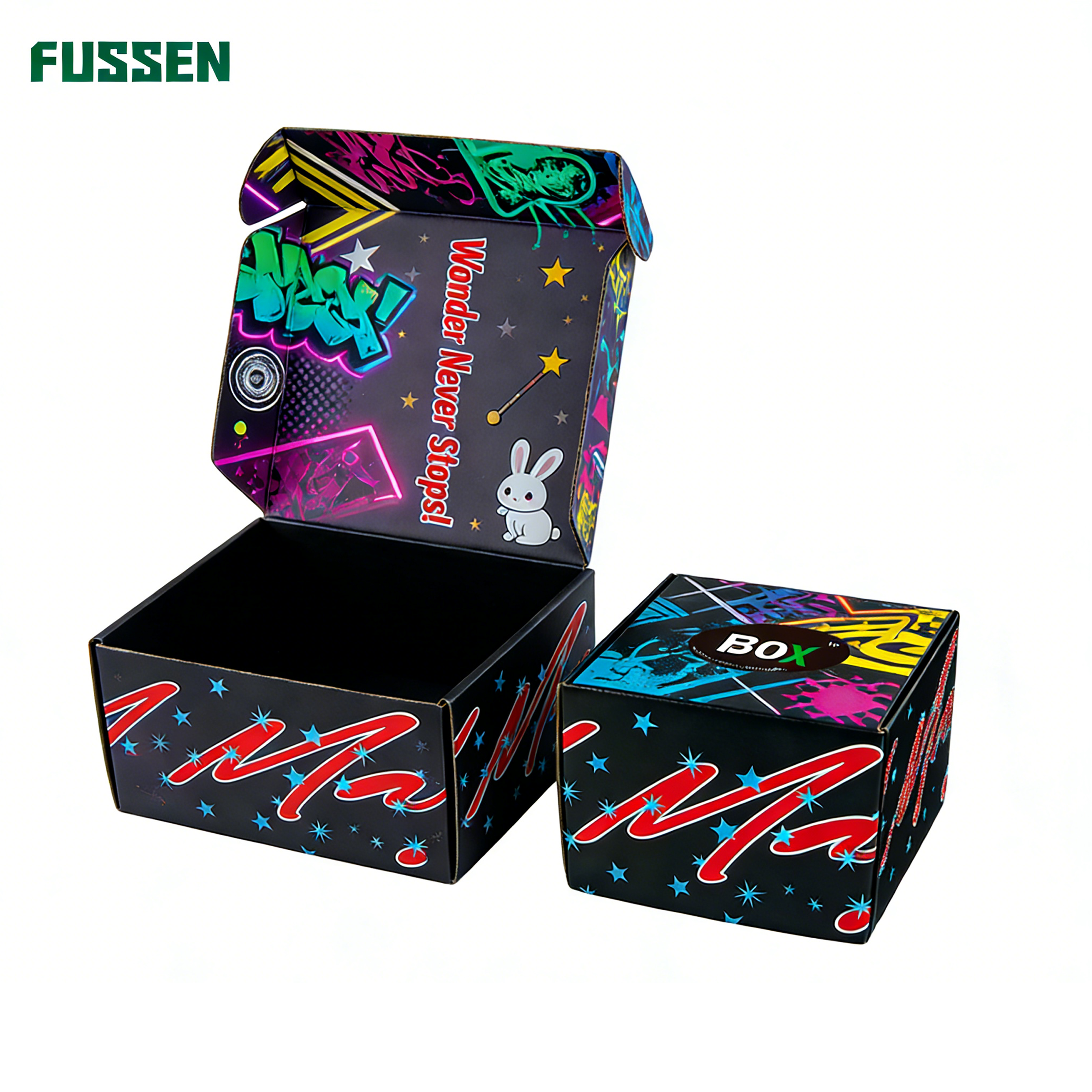 FUSSEN Professional Corrugated Mailer Box with Recycled Materials and Sponge Lining for Custom Hat Display Gift Sets