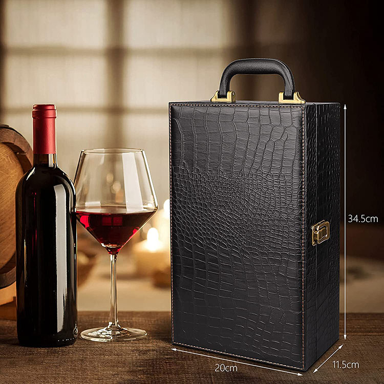 Crocodile Grain PU Leather Box Close-up