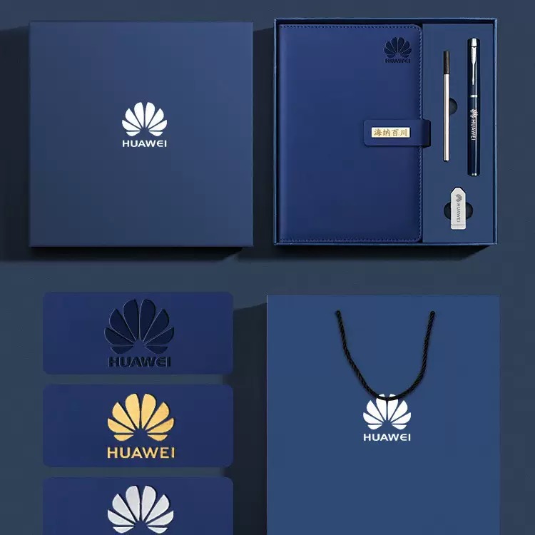 Wholesale Custom Logo A5 PU Leather Notebook Pen Set Business Gift For Corporate