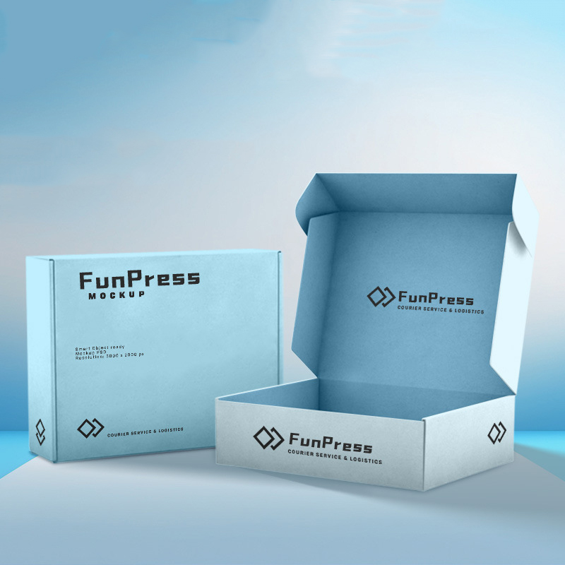 Custom Self Seal Adhesive Packaging Boxes Tear Strip Zipper Free Design Foldable Packaging Corrugated Boxes Shipping Mailer Box