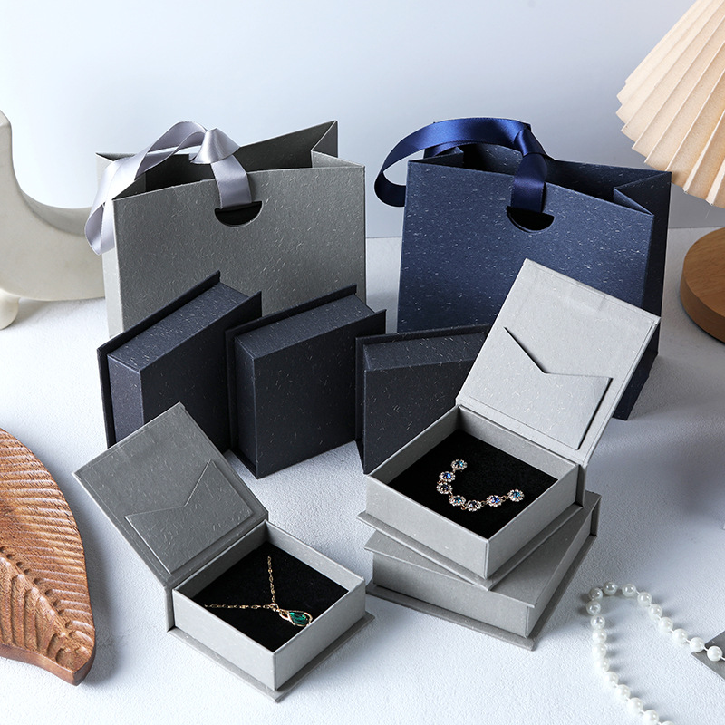 Luxury Handmade Custom Foil Embossed Logo Book Shape Jewelry Packaging Box With Ribbon-Elegance For Valentine's Day
