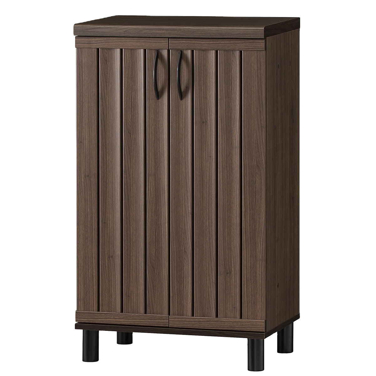 Vintage Brown Eco-Friendly Wood Shoe Organizer Storage Cabinet with Easy Sliding Shelves for House Entrance Standing Type