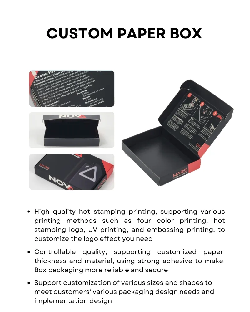 Customized Eco Friendly Biodegradable Packing Paper Gift Cosmetics Box for Retail Packaging