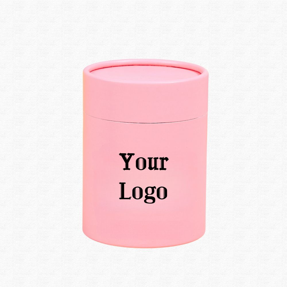 Custom Logo Round Boxes For Flowers Candles Perfume Tube Paper Box Packing Circle Gift Box
