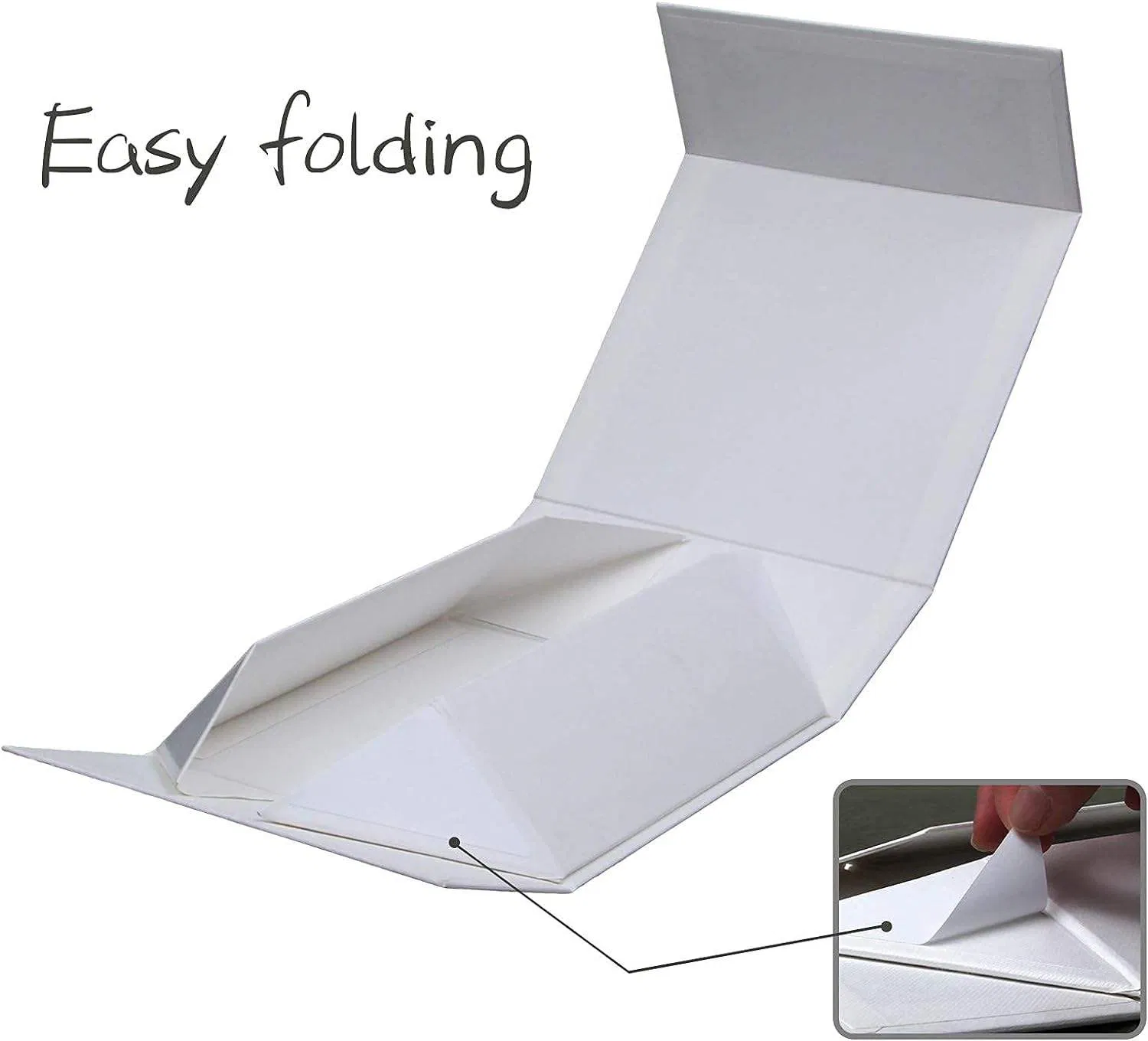 Custom Luxury Magnet White Collapsible Storage Present Wedding Christmas Birthday Gift Packaging Box
