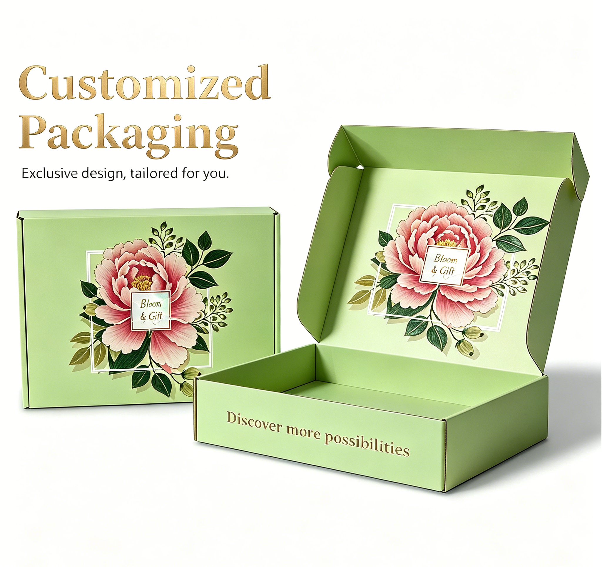 Heavy Duty Recyclable Holographic Effect Corrugated Cardboard Box with Four-Color Printing and UV Coating for Premium Skincare