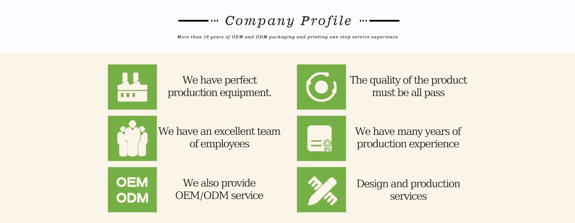 Products Description Banner
