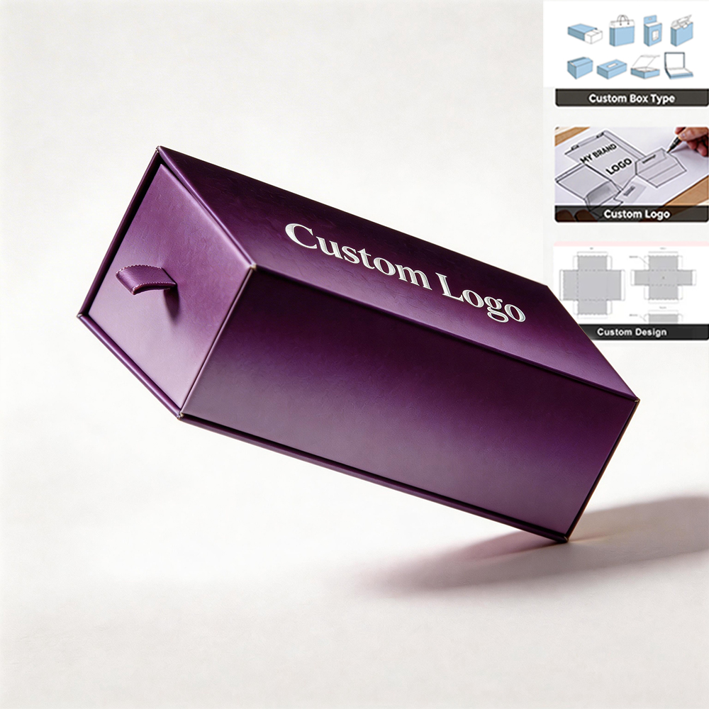 High-End Eco-Friendly Recyclable Custom Logo Handmade Perfume Gift Box with Matt Lamination Reusable Cosmetic Packaging Drawer