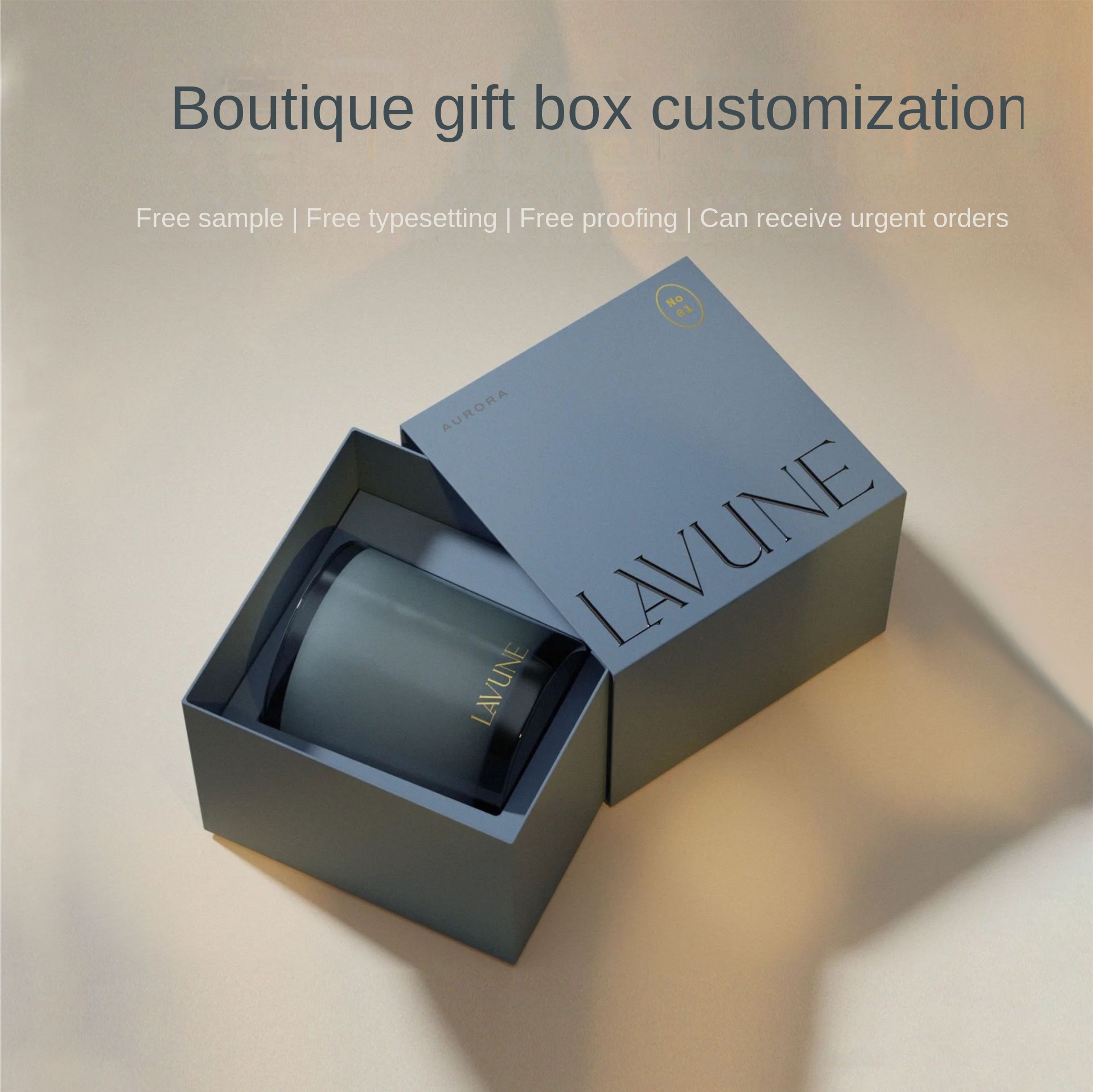 Custom Gift Box for Tea Jewelry Cosmetics-Color Box with Embossing UV/Gravure Printing Small Batch Packaging