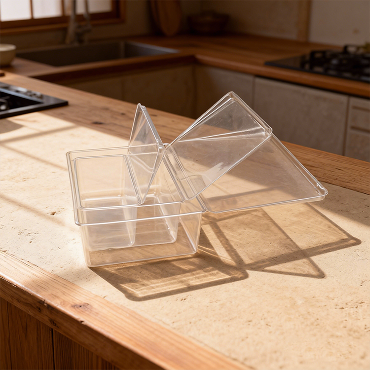 Customizable PET Transparent Plastic Boxes Can Be Used to Hold Small Items Such As Cotton Swabs, Toothpicks, Buttons, Jewelry.