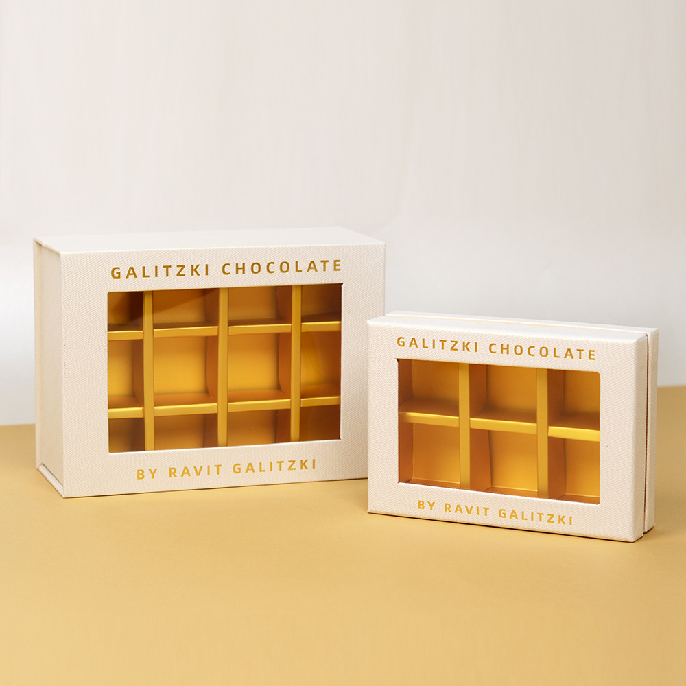 Custom Luxury Design Chocolate Gift Box Food Grade Candy Box Chocolate Packing Box With Dividers