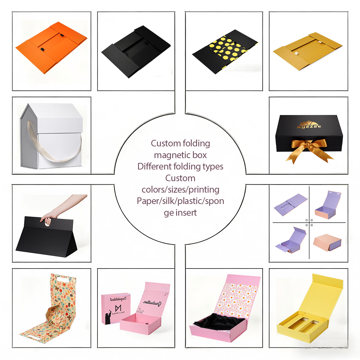Custom Paper Packaging Gift Box Foldable Magnetic Gift Box with Customize Design Printing Box