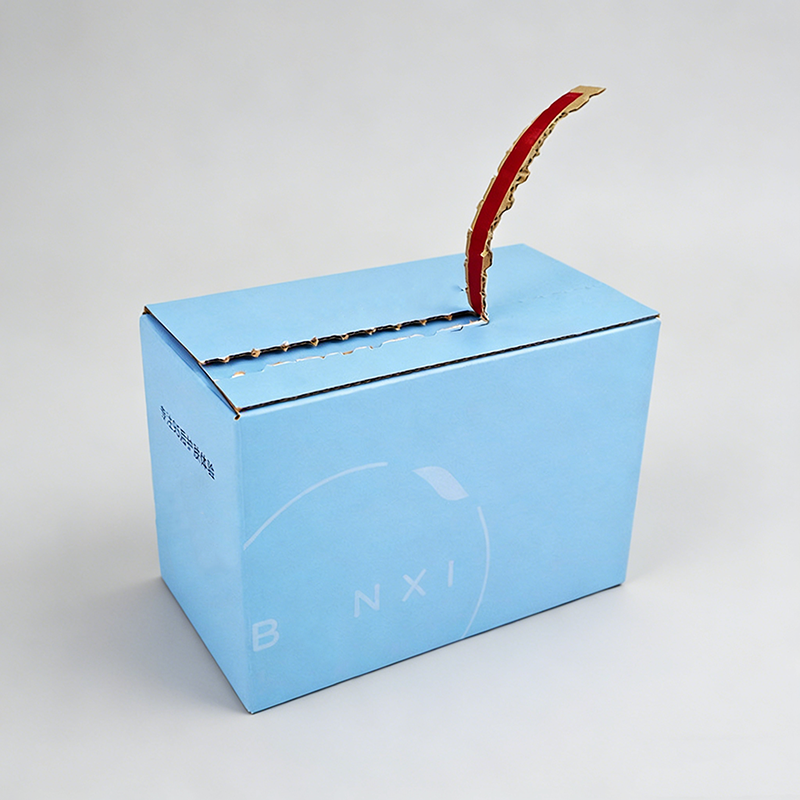 Custom Self Seal Adhesive Packaging Boxes Tear Strip Zipper Free Design Foldable Packaging Corrugated Boxes Shipping Mailer Box