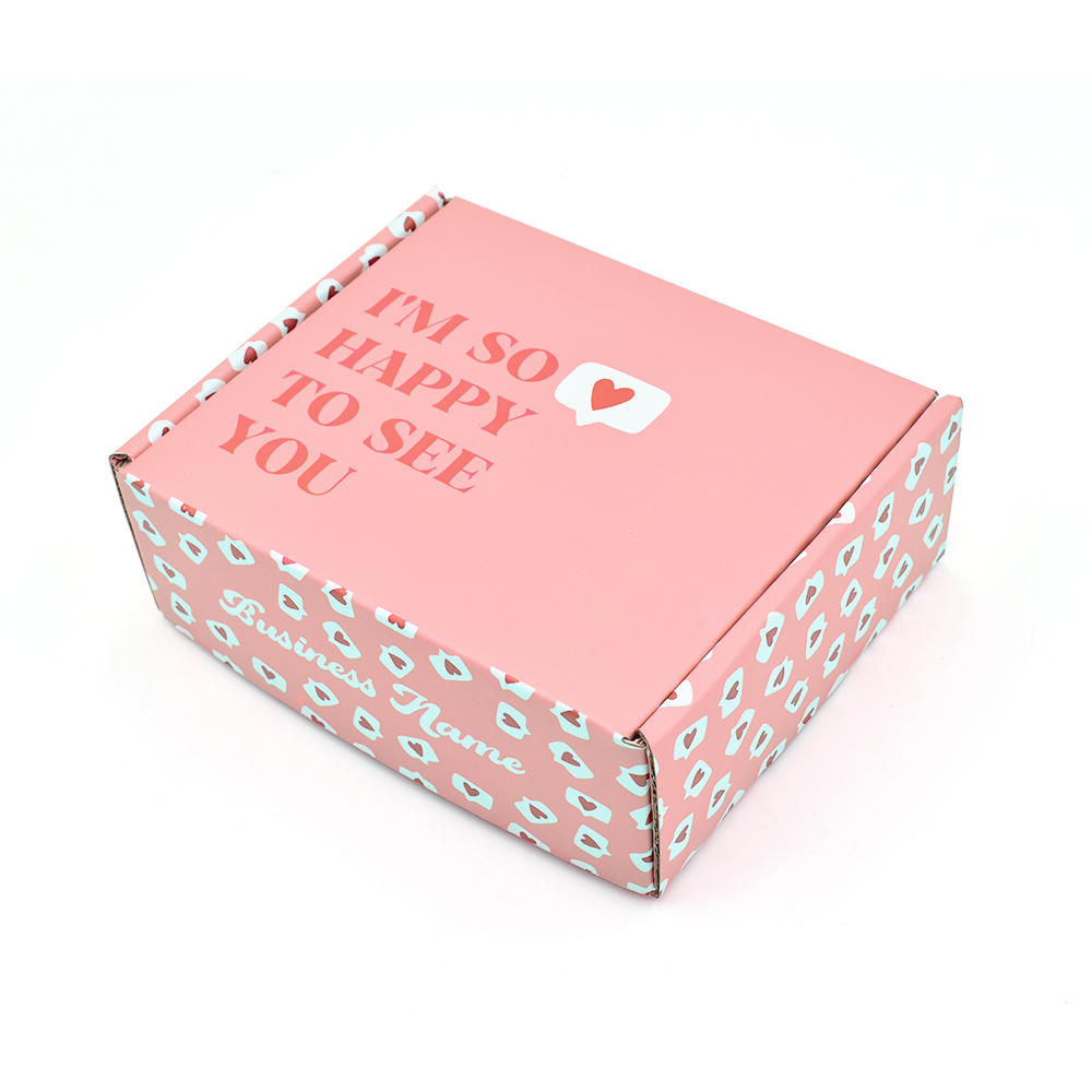Premium Personalized Pink Cardboard Mailer Boxes Custom Printed for Subscription Services Luxury Gift Shipping Packaging